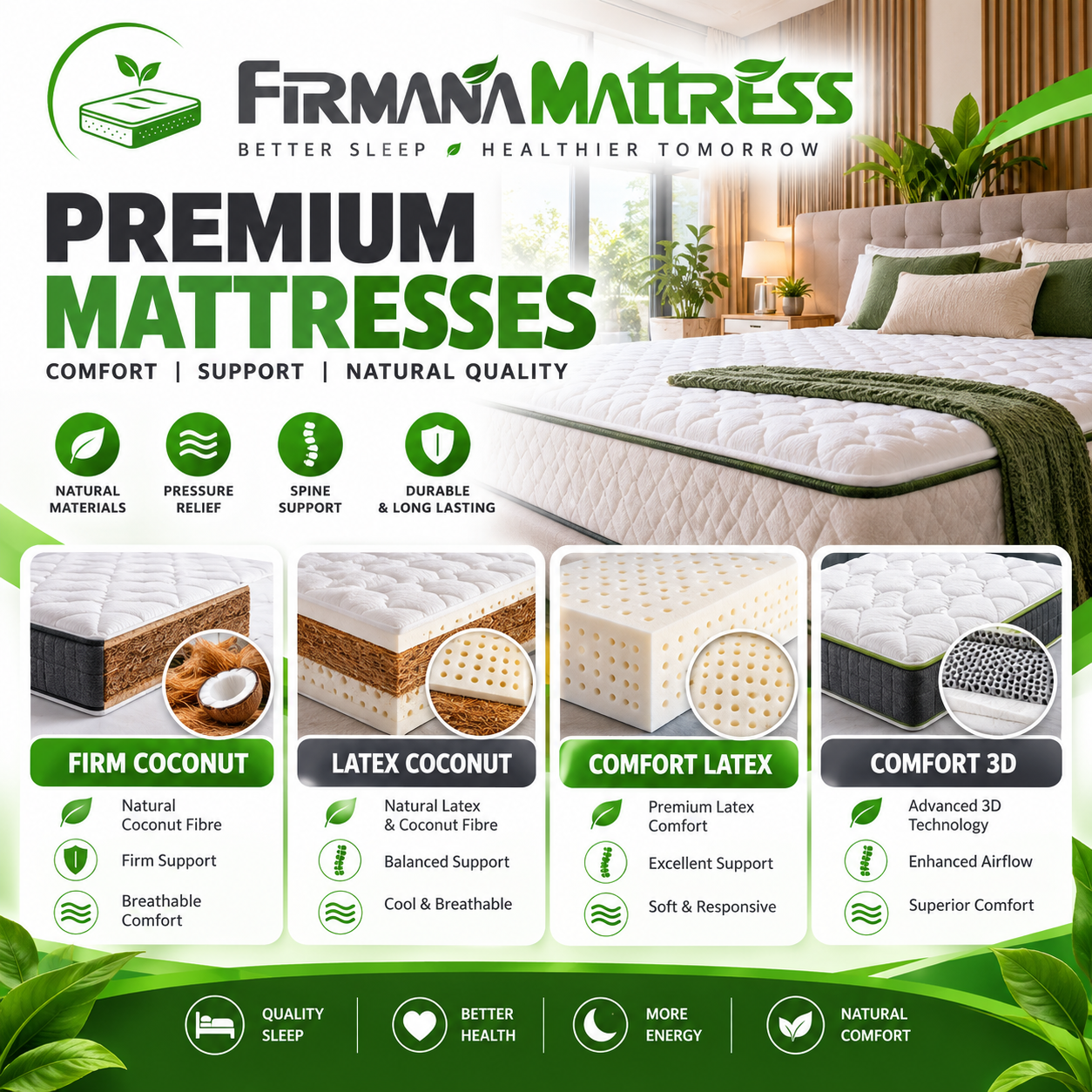FIRMANA Natural Comfort Mattress Flyer